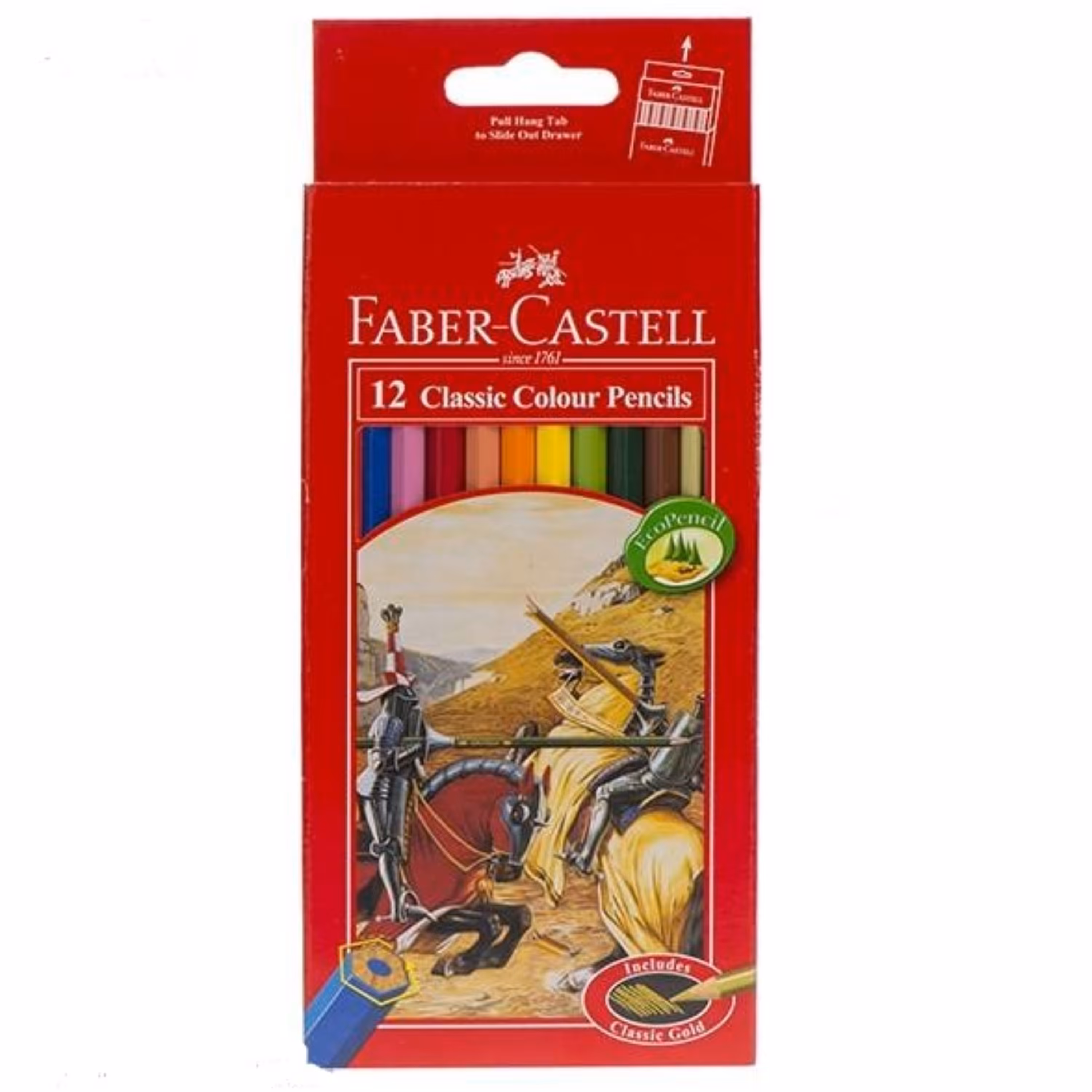 مداد 12 رنگ فابر کاستل