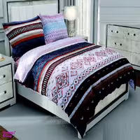 سرویس خواب طرح ساتین پنبه پلاس کد 66 یک نفره چهار تکه