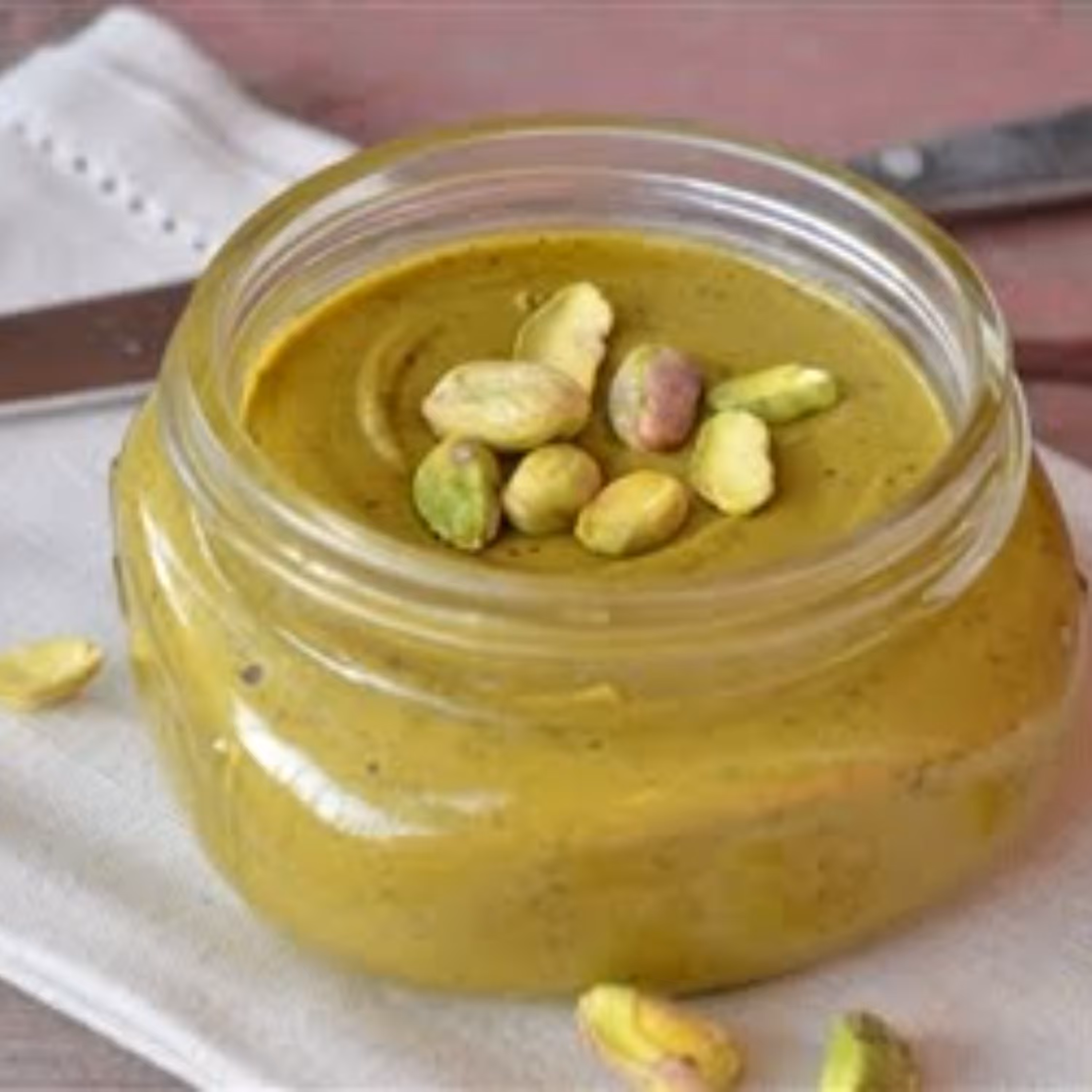 کره پسته 250 گرمی کاملا ارگانیک و خالص طبیعتگرد تهیه شده از پسته درجه یک بدون افزودنی 