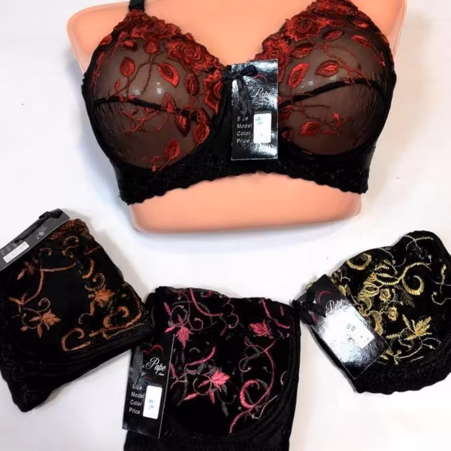 سوتین گیپور گلدوزی شده