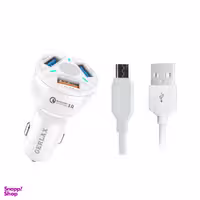 شارژر فندکی جرلکس مدل GC-06 به همراه کابل تبدیل microUSB
