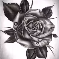 طراحی چهره سایز 70 در 100 تکنیک سیاه قلم