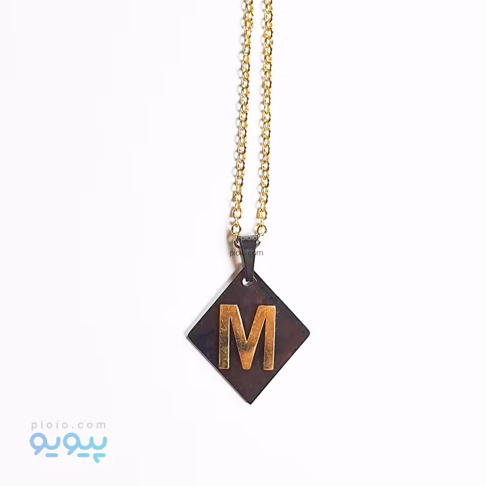 نیم ست گردنبند و گوشواره طرح M