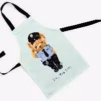 پیشبند تدی مخمل چاپ دیجیتال قابل شستشو و رنگ ثابت دارای آستر ضدآب کد28