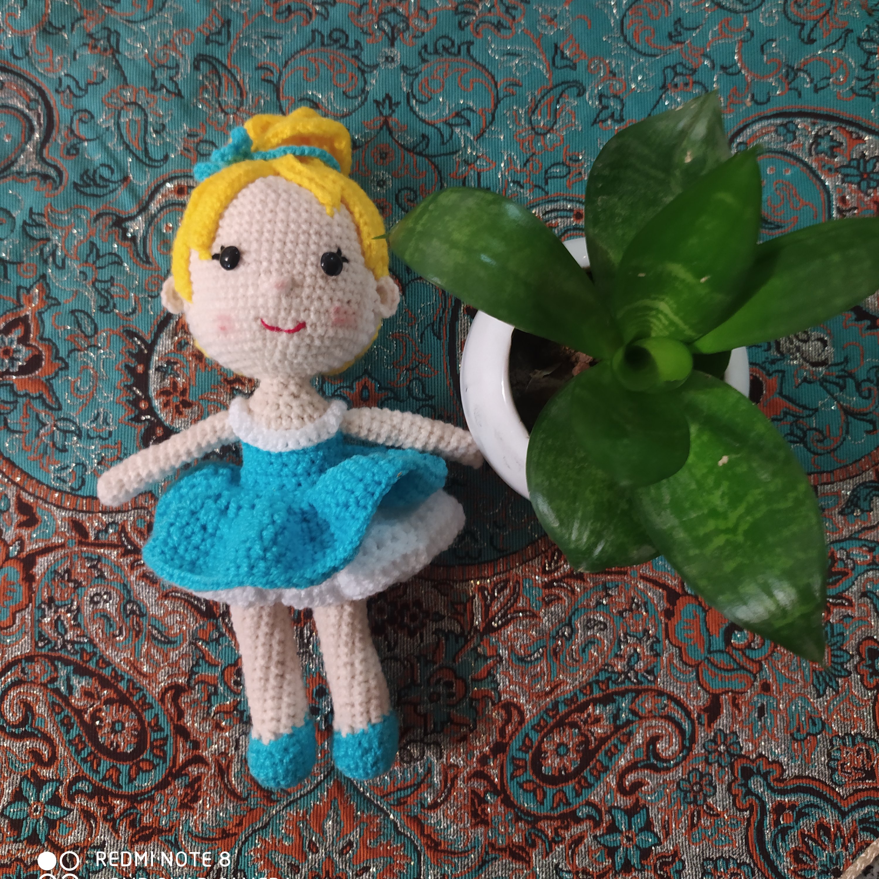 عروسک بافتنی سیندرلا