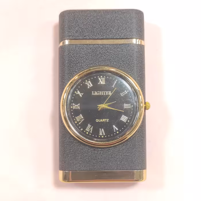 فندک ساعتی چراغ دار کد 025