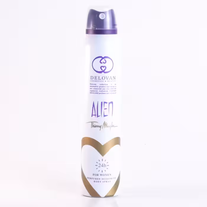 
اسپری بدن دلوان مدل الین حجم 200 میلی لیتر Alien   اسپری خوشبوکننده دلوان   اسپری دلوان 