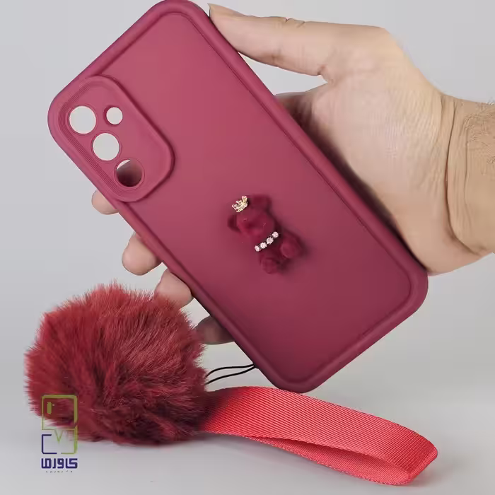 کاور سامسونگ A34 عروسکی بند دار زرشکی| samsung A34 کاورما