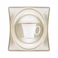 سرویس چینی 97 پارچه کامل ریوا طلایی