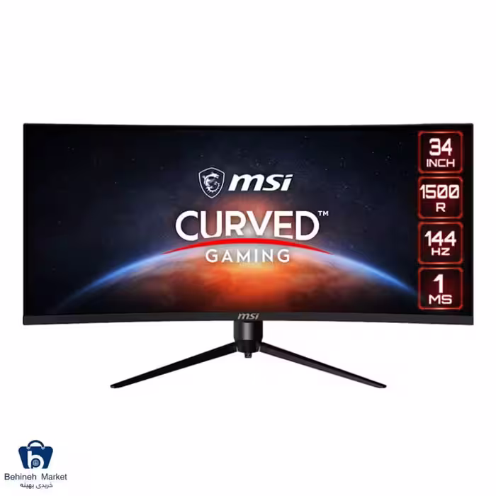 مانیتور خمیده ام اس آی مدل Optix MAG342CQR سایز 34 اینچ