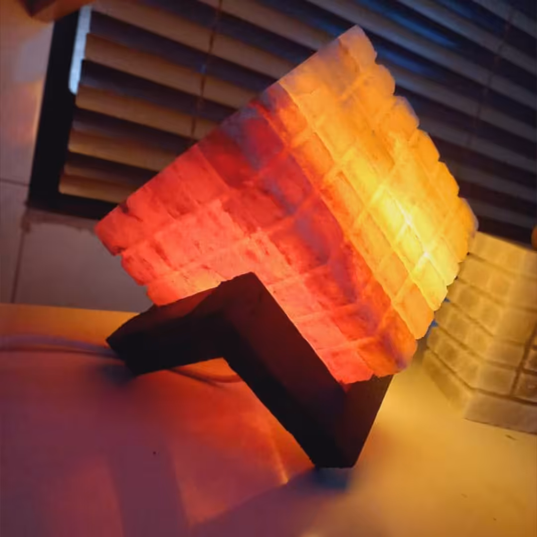 آباژور  سنگ نمک شب خواب کوبیک