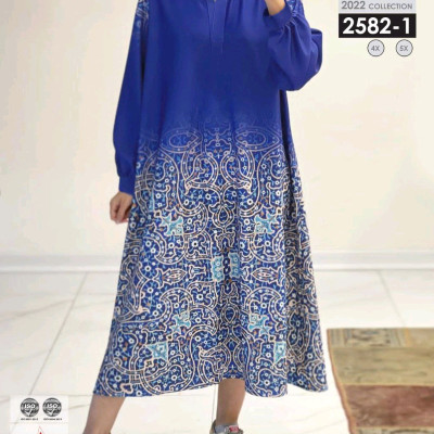 پیراهن‌ مجلسی بیگ سایز پنبه کشی2582