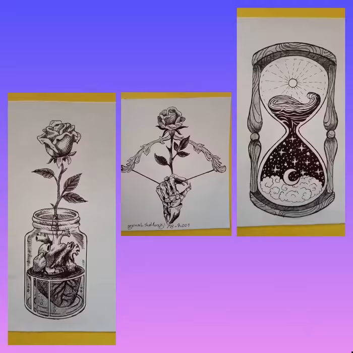 سورئالیسم تصاویر عاشقانه 3تیکه با راپید ابعاد13در16 بدون قاپ