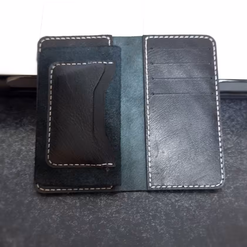 کیف جاکارتی و پول چرم دست دوز