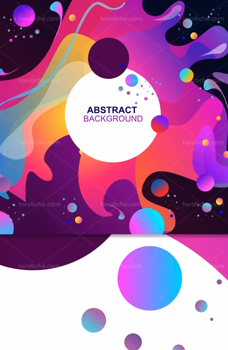 وکتور پس زمینه انتزاعی رنگارنگ | گرافیک با طعم تربچه