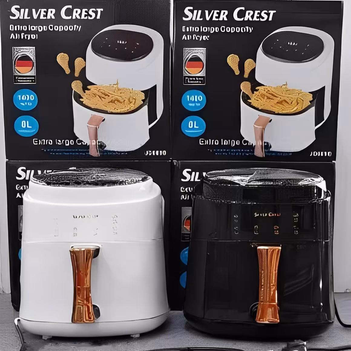 سرخکن بدون روغن سیلور کرست

وزن 8 کیلو گرم

رنگ های سفید و مشکی

طول سیم 60 سانتی متر

ظرفیت 8 لیتر

صفحه