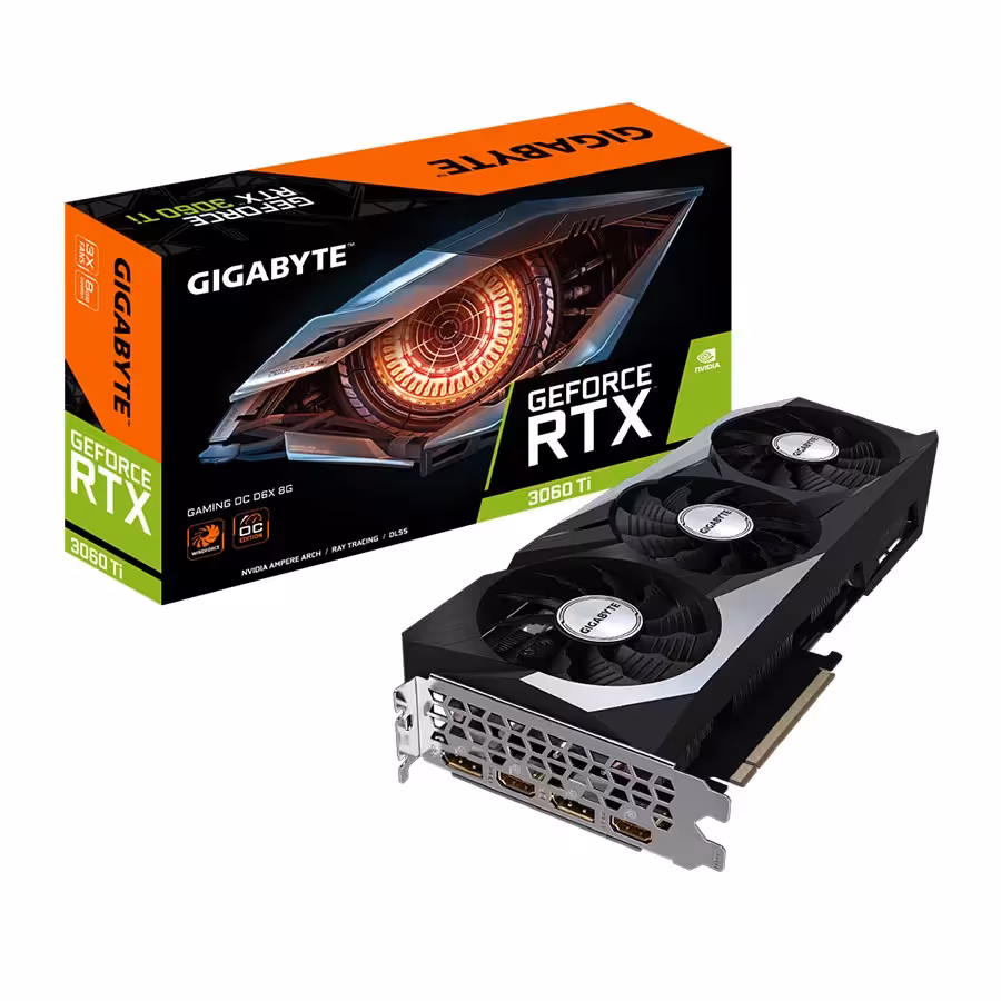 کارت گرافیک گیگابایت GeForce RTX 3060 Ti GAMING OC D6X 8G