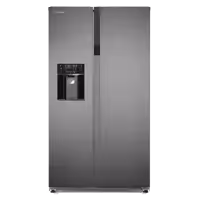 یخچال فریزر ساید بای ساید اتوماتیک ایکس ویژن مدل HS550 رنگ نقره ای