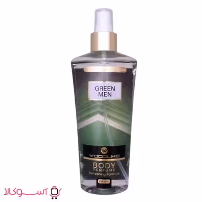 بادی اسپلش مردانه وودلایک مدل green men حجم 250 میل
