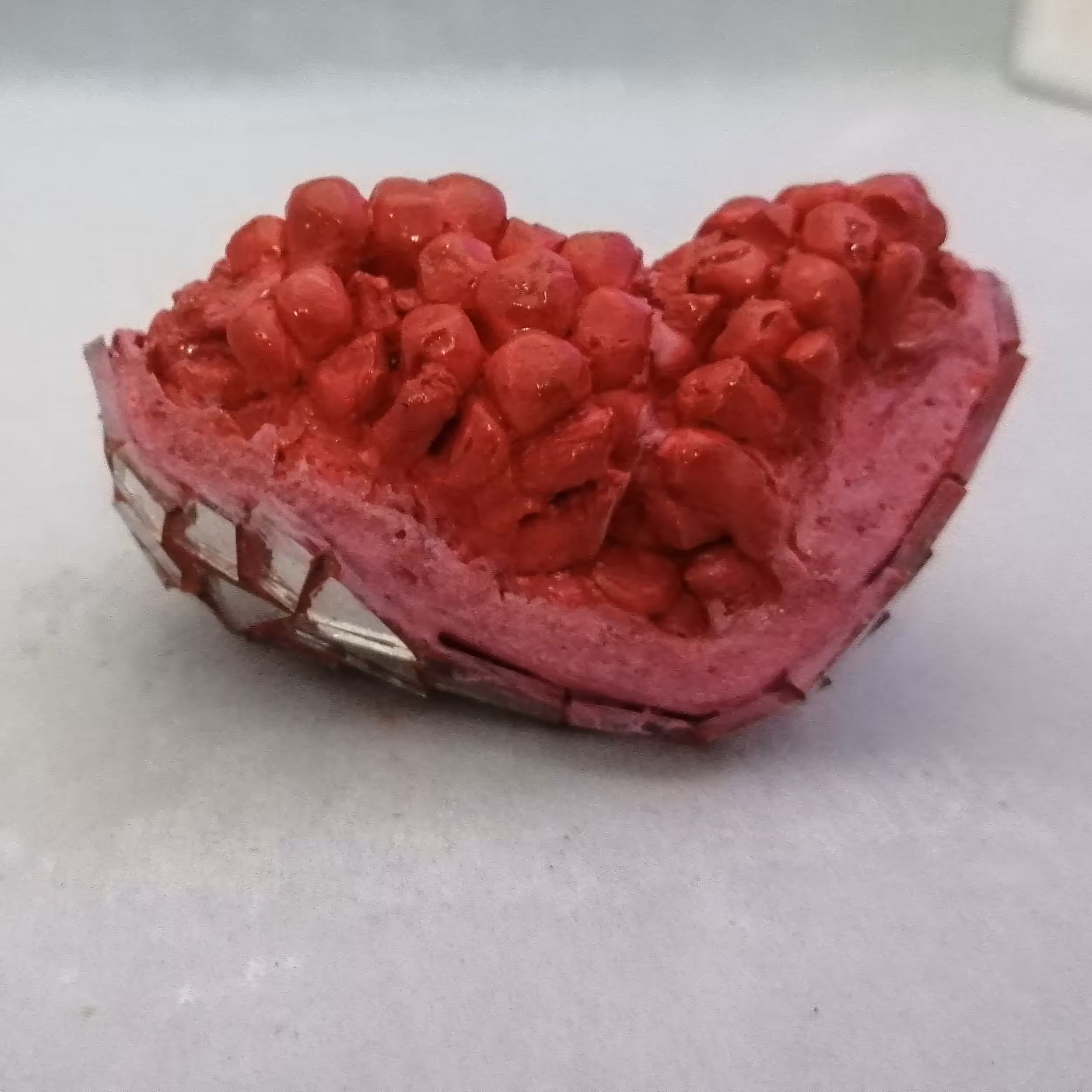 قاچ انار گچی آینه کاری دکوری شب یلدا  8سانتی