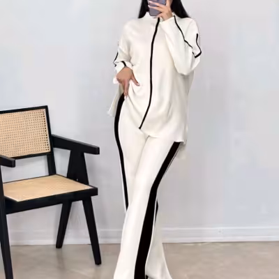 ست بافت بغل خط مدل پرنیا