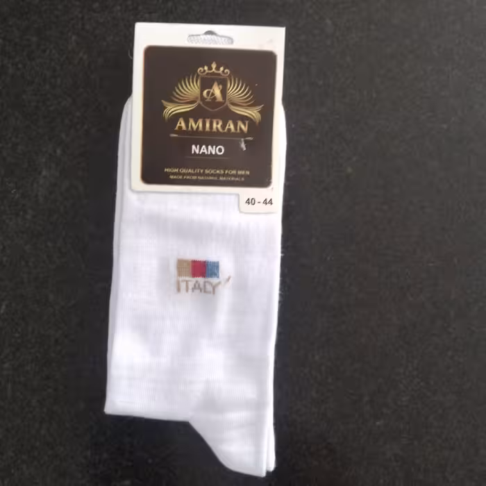 جوراب  سفید نانو کیفیت خوب قیمت هر جفت 22000