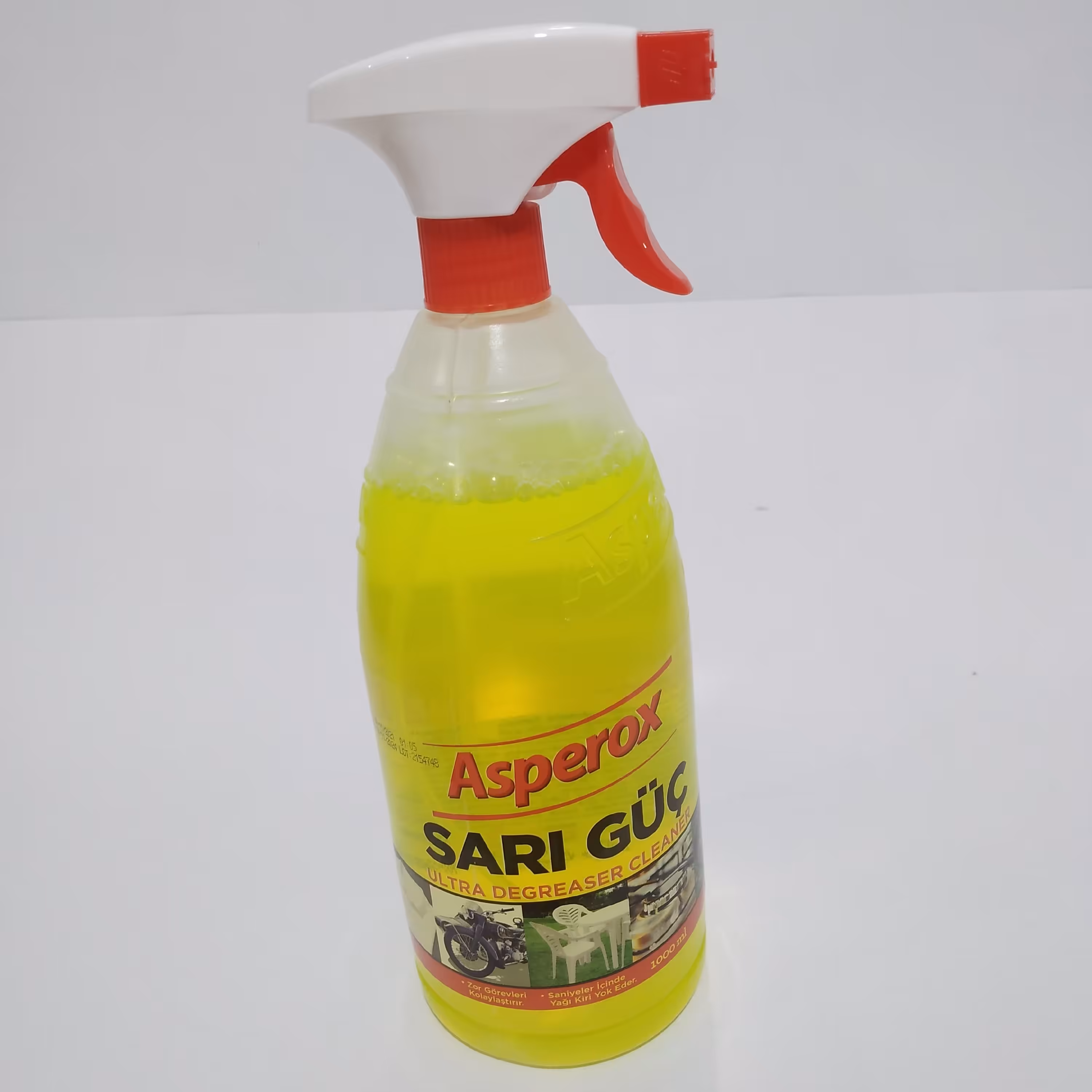 اسپری پاک کننده سطوح از چربی و روغن آسپروکس ترکیه با رایحه لیمو  Asperox Sari Guc