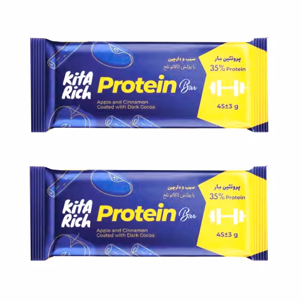 پروتئین بار سیب و دارچین کیتاریچ 45 گرم - بسته 2 عددی