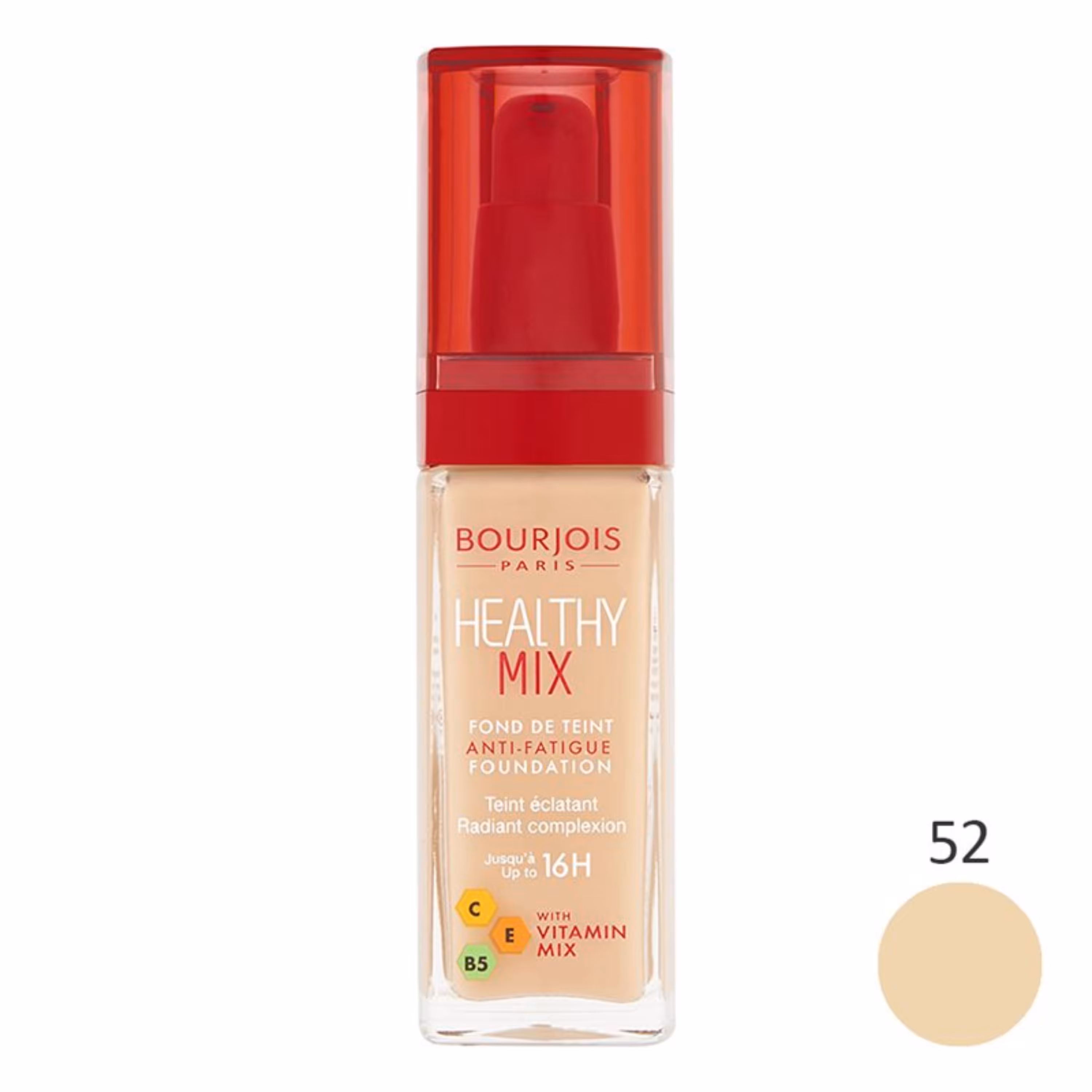 کرم پودر پمپی Healthy Mix بورژوا شماره 52