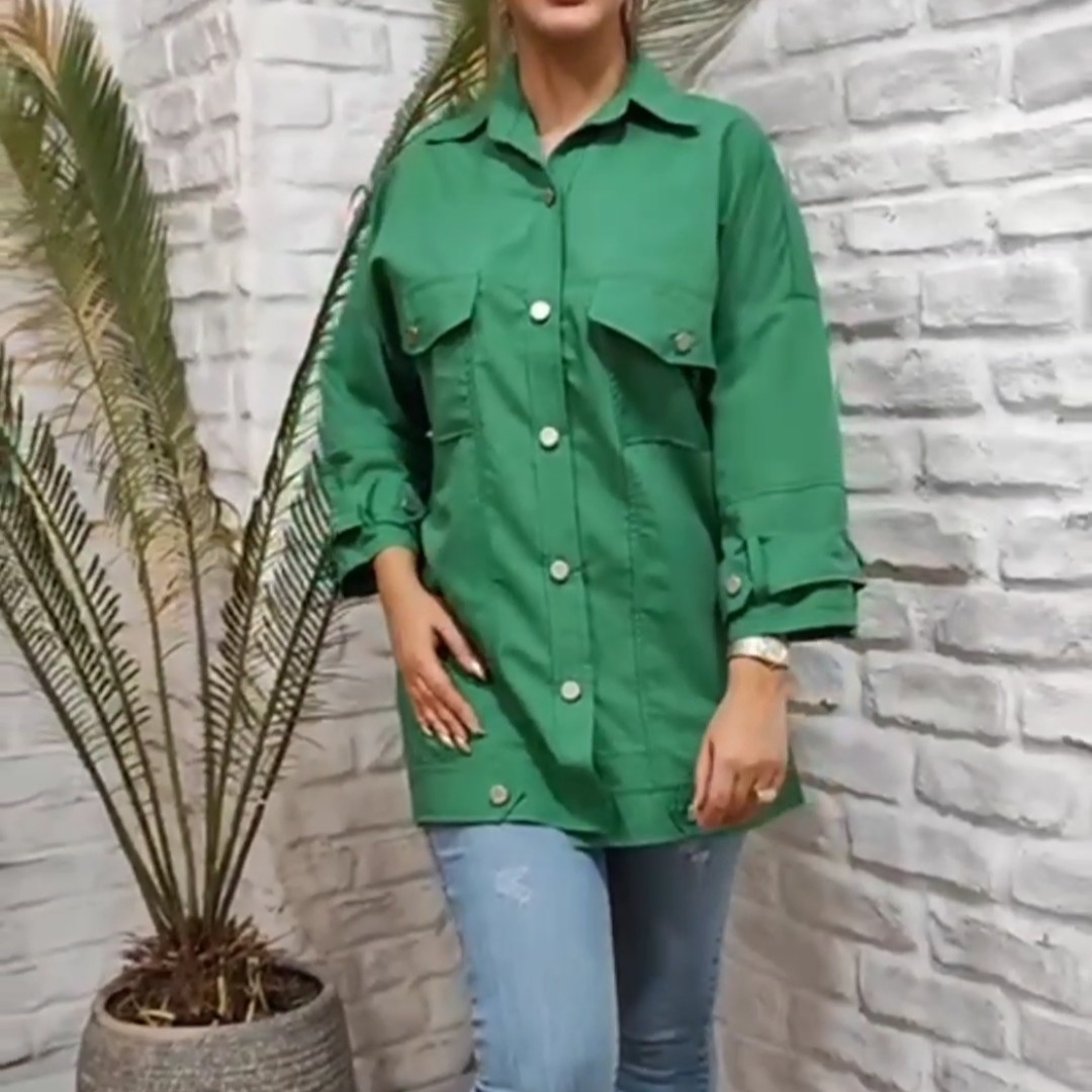 مانتو زنانه ی جیب پرچی