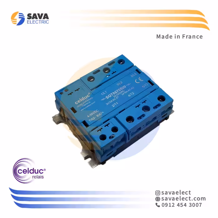 خرید رله الکترونیکی (SSR) سه فاز 75 آمپر SGT8670500 سلدوک فرانسه | ساوا الکتریک