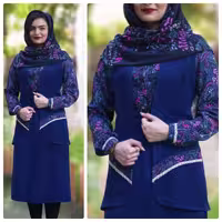 ست سه تیکه بلوز دامن و جلیقه پامچال