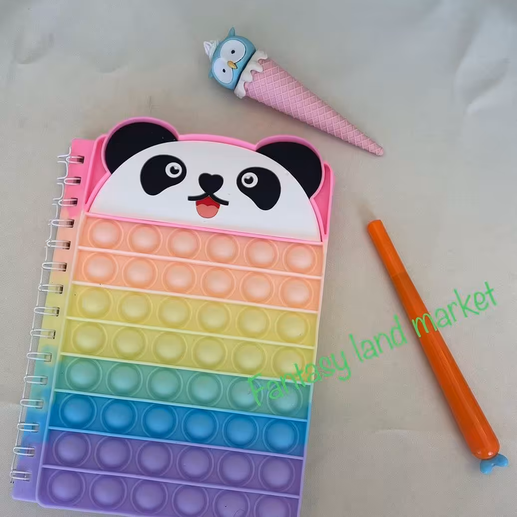 دفتر مشق پاپیتی ببر و قورباغه پسرانه فنر دوبل