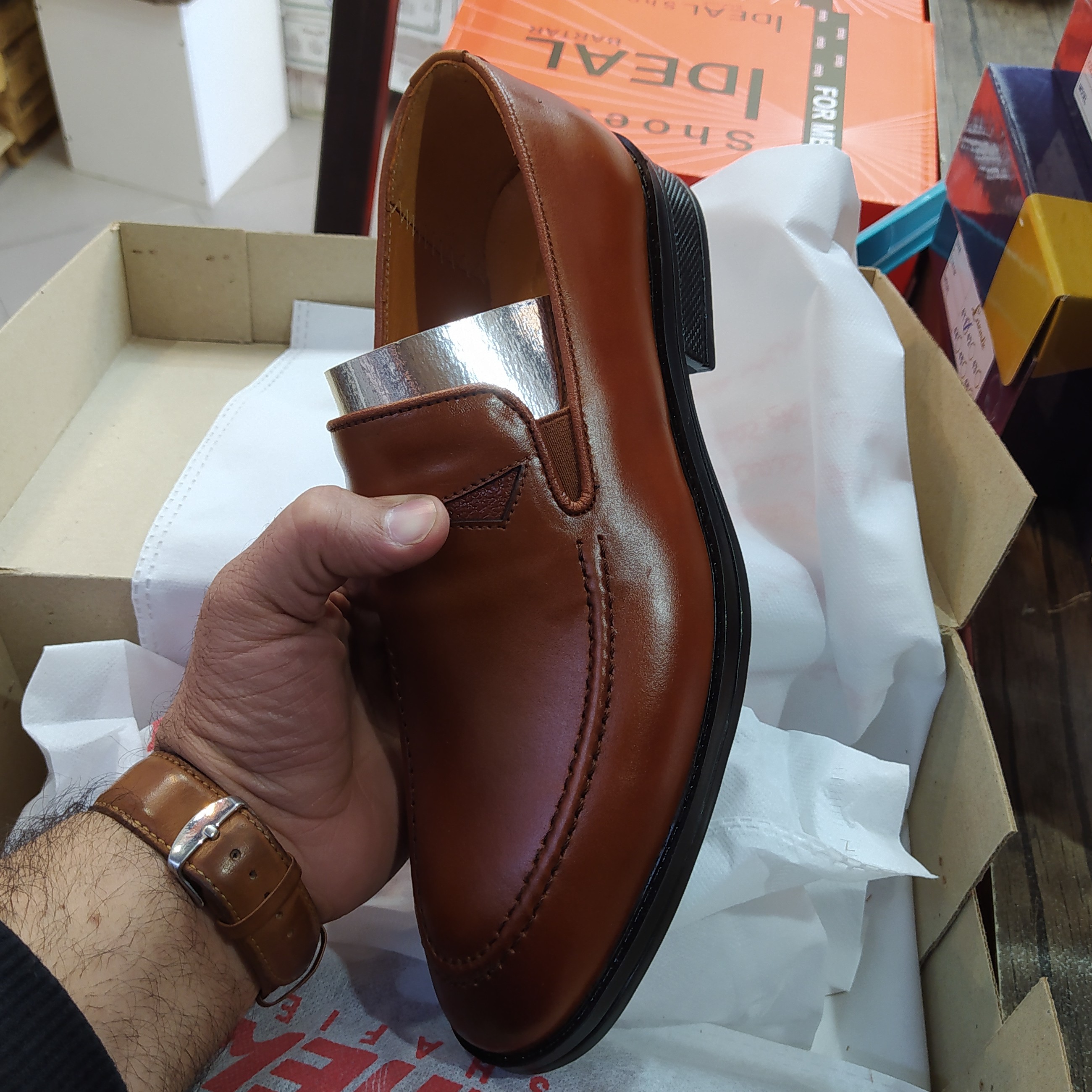 کفش چرم مردانه