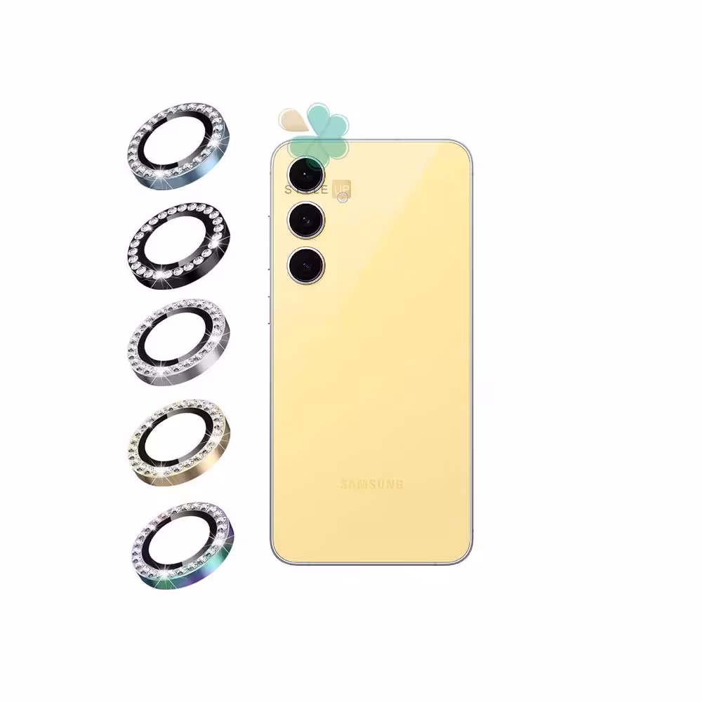 محافظ لنز گوشی نگین دار مناسب Samsung Galaxy S24 FE