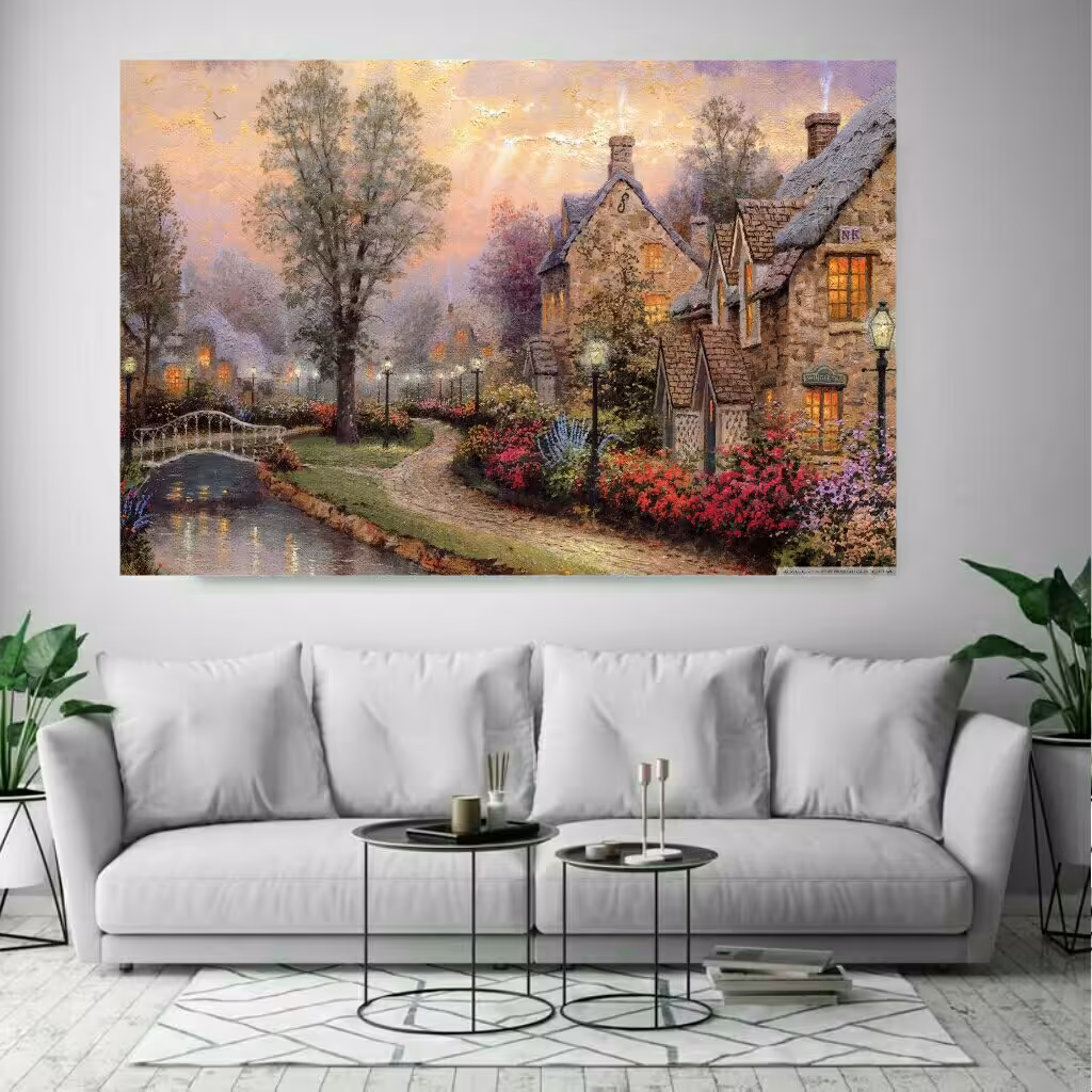 تابلو بوم طرح طبیعت زیبا کد tb109