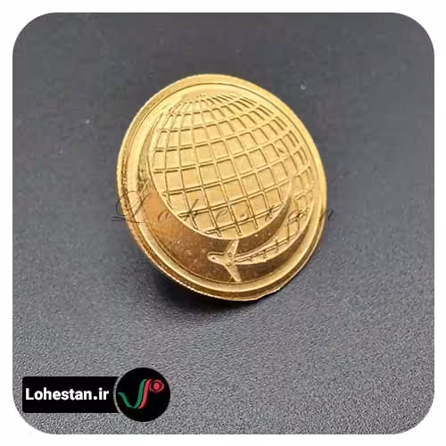 بج سینه براق کد 12 | خرید بج سینه فلزی براق و مات و رنگی