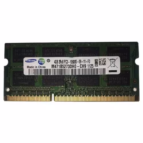 رم لپ تاپ سامسونگ DDR3 pc3 10600s MHz ظرفیت 4 گیگ