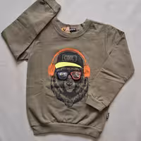 بلوزخرس عینکی باهدفون پسرانه4تا6 سال پنبه دورس دونخ در pikmode