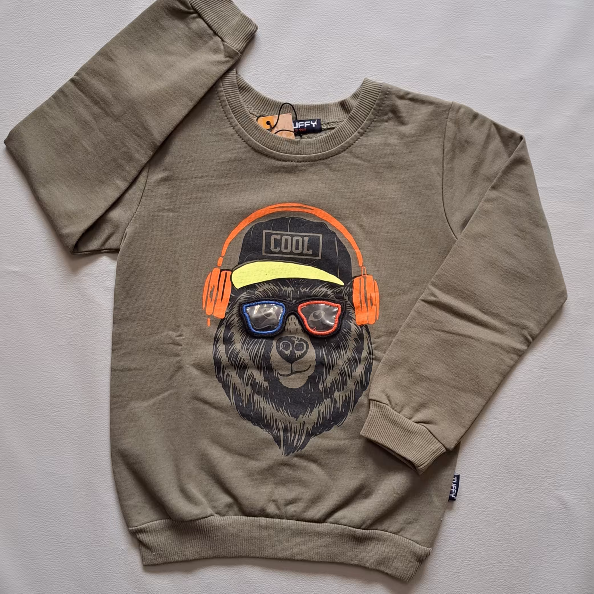 بلوزخرس عینکی باهدفون پسرانه4تا6 سال پنبه دورس دونخ در pikmode