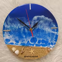 ساعت رزینی طرح دریا هدیه تولد