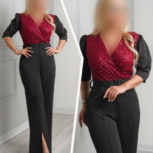 اورال سرهمی مجلسی جدید پولک دوزی مشکی سایز بزرگ