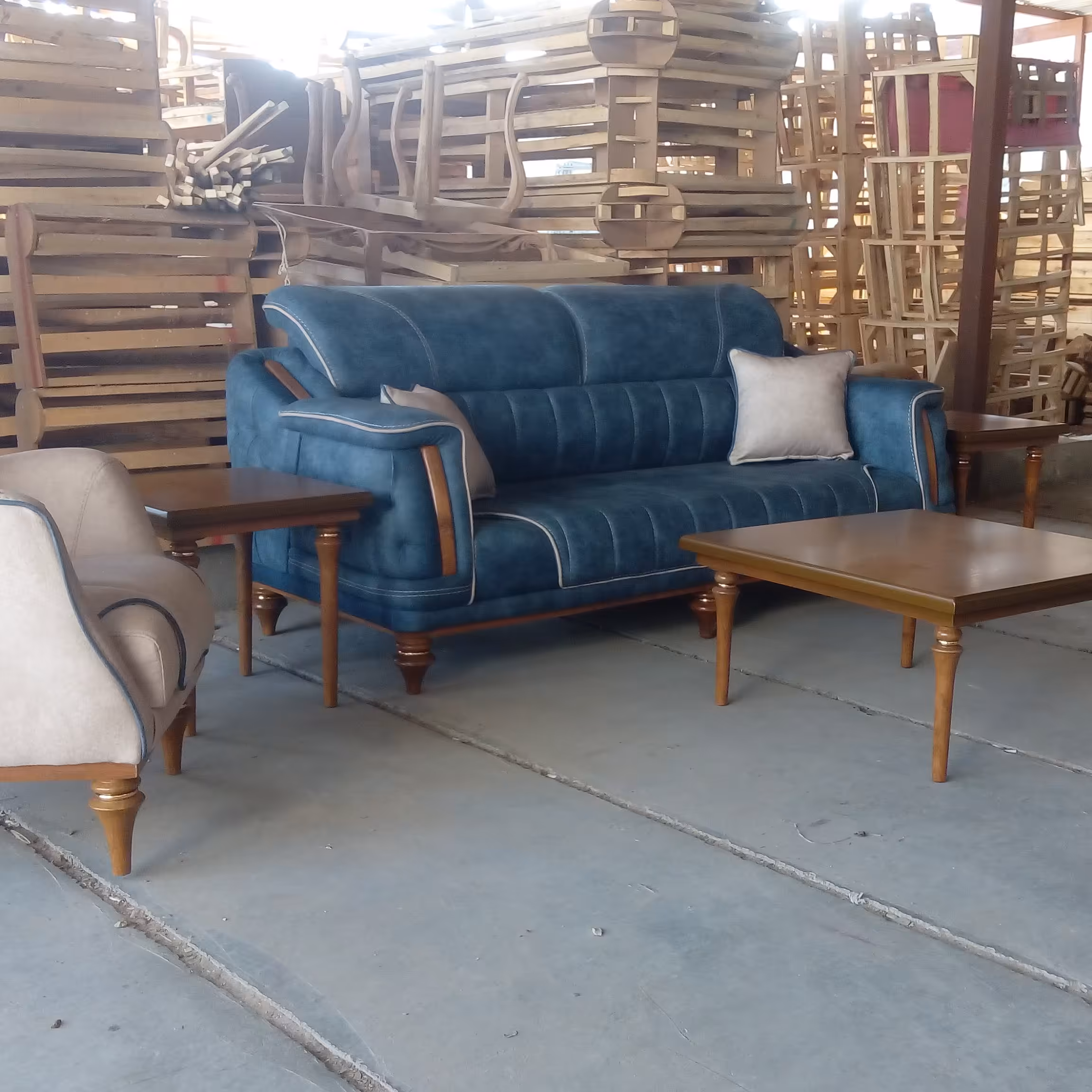 مبلمان راحتی تمام پارچه