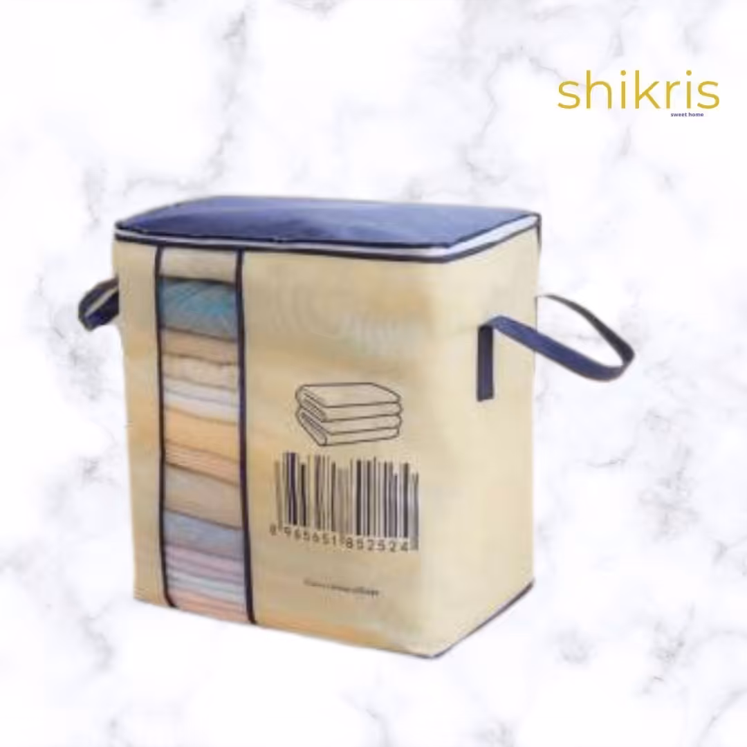 بقچه لباس کاور پتو و بالش طرح بارکد 