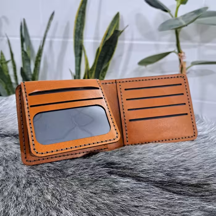 کیف پول جیبی چرم طبیعی،کیف مدارک،کیف،کیف دستدوز،کیف جیبی،چرم گاوی