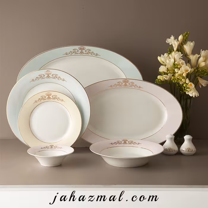 سرویس چینی زرین طرح برلیانت کوئین 35 پارچه