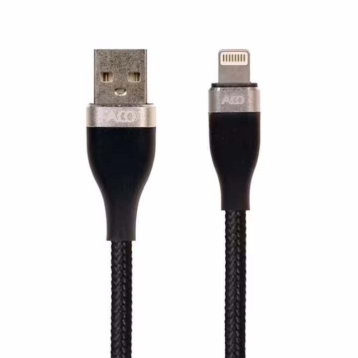 خرید و مشخصات کابل تبدیل USB به microUSB آکو مدل ANTIQUE01 طول 1 متر