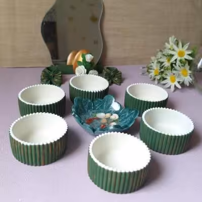 هفتسین سنگی سبز طلایی