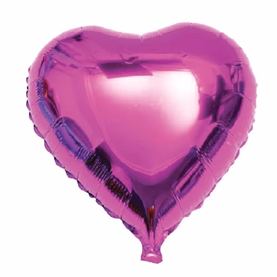 بادکنک فویلی قلب صورتی 5تایی