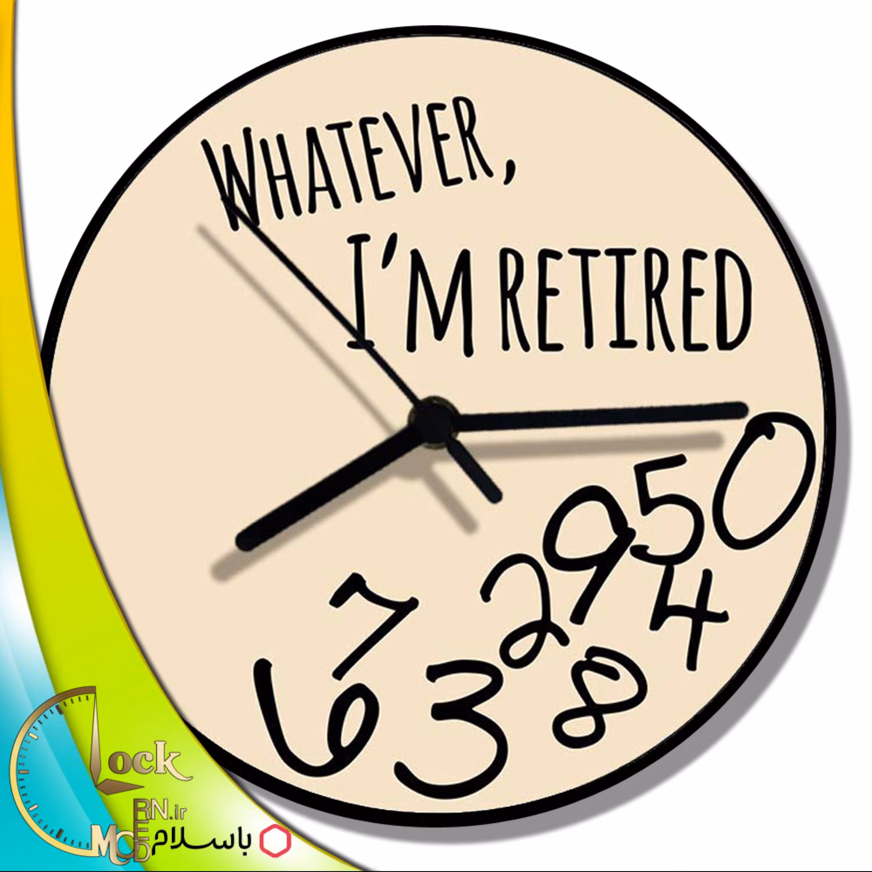 ساعت دیواری طرح فانتزی کد 721 (پس کرایه)